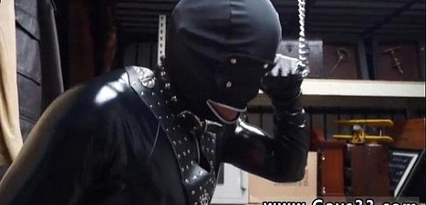  Hot young straight guys make out gay Dungeon sir with a gimp